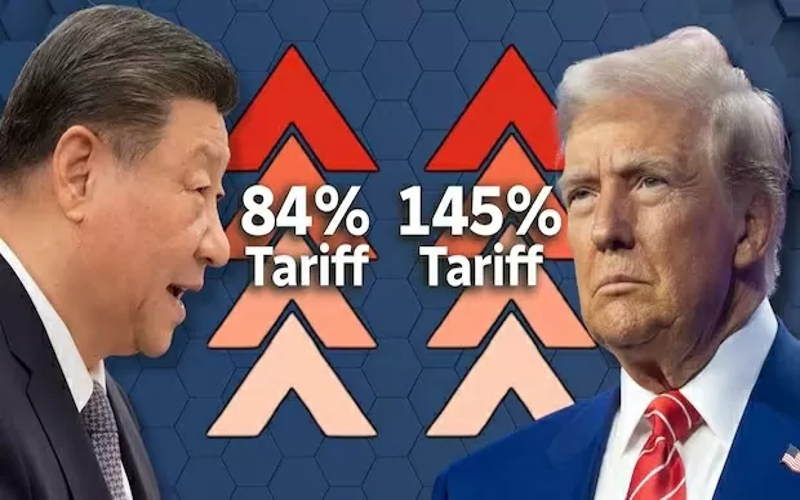Mỹ áp thuế Trung Quốc lên 145%