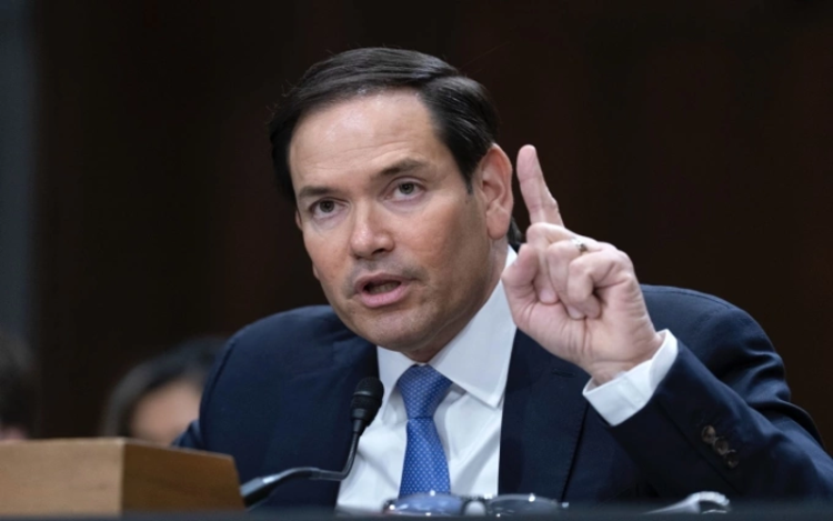 Ngoại trưởng Rubio: Mỹ sẽ từ chối visa quan chức nước ngoài vi phạm quyền tự do ngôn luận. Ngoại trưởng Mỹ Marco Rubio tại Washington ngày 25/4. Ảnh: AFP