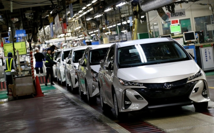 Đồng minh loay hoay tìm cách đạt thỏa thuận thuế với Mỹ. Bên trong một nhà máy của Toyota tại Nhật Bản. Ảnh: Reuters